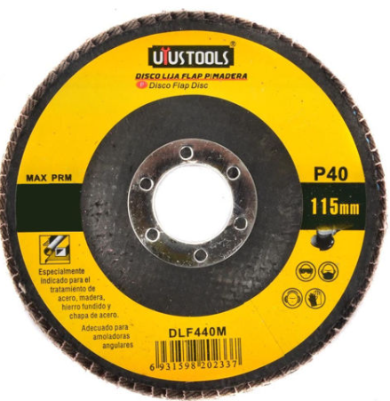 DLF440M – DISCO LIJA FLAP MADERA 115MM #40